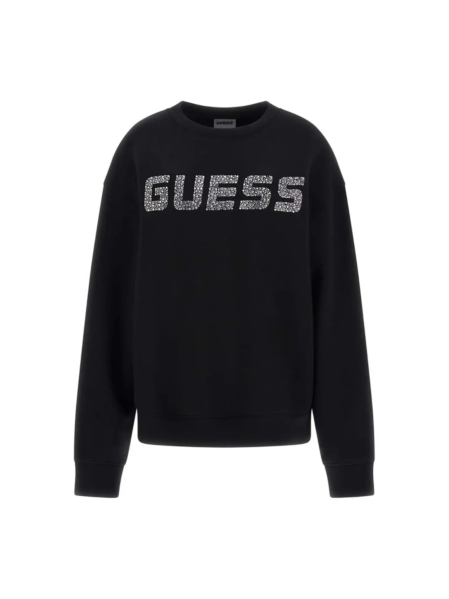 FELPA DONNA - GUESS ATHLEISURE NERO - V4BQ15 K7UW2