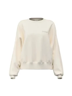 FELPA DONNA - GUESS ATHLEISURE BIANCO - V6RQ96 KCX22