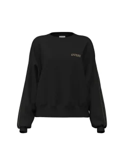 FELPA DONNA - GUESS ATHLEISURE NERO - V6RQ96 KCX22