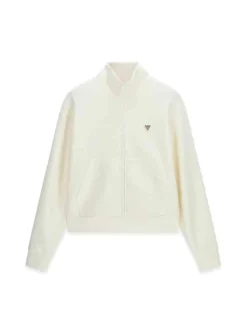 FELPA DONNA - GUESS ATHLEISURE BIANCO - V6YQ17 K4313