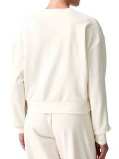 FELPA DONNA - GUESS ATHLEISURE BIANCO - V6YQ10 K4291