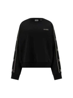 FELPA DONNA - GUESS ATHLEISURE NERO - V6RQ96 KCX22