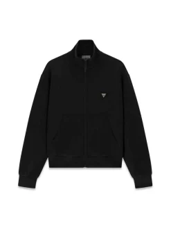 FELPA DONNA - GUESS ATHLEISURE NERO - V6YQ17 K4313