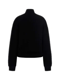 FELPA DONNA - GUESS ATHLEISURE NERO - V2YQ17 K7UW2