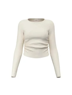 FELPA DONNA - GUESS ATHLEISURE BIANCO - V6RP08 KD932