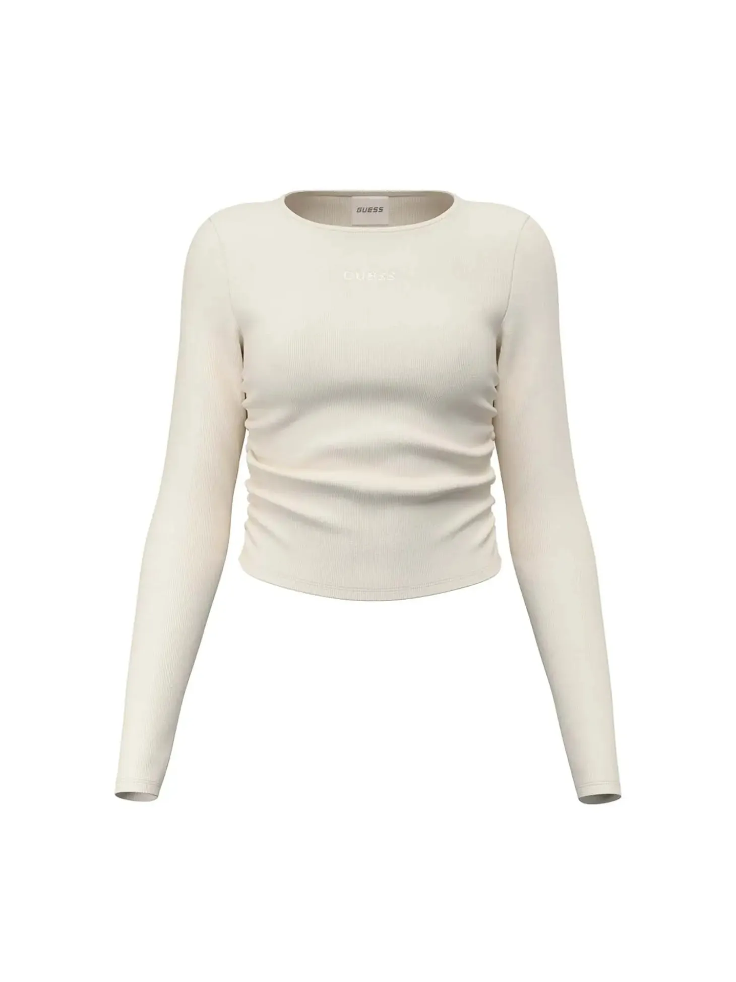 FELPA DONNA - GUESS ATHLEISURE BIANCO - V6RP08 KD932