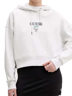 FELPA DONNA - GUESS JEANS GRIGIO - W6RQ00 K68I4