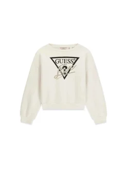 FELPA RAGAZZA - GUESS KIDS CREMA - J6BQ20 K8007
