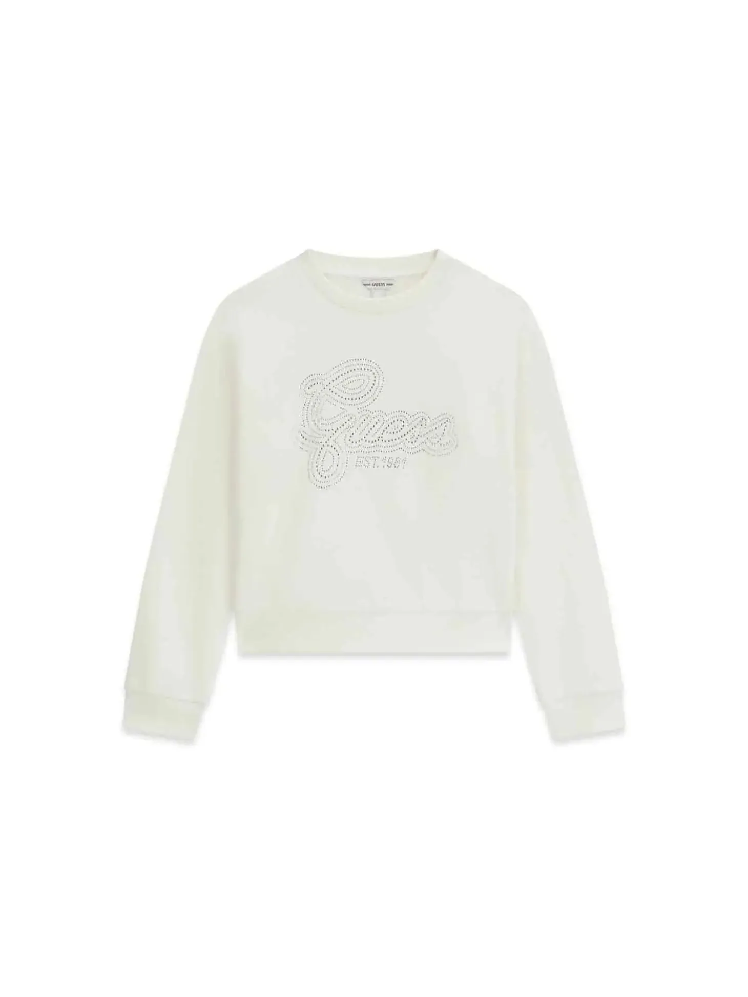 FELPA RAGAZZA - GUESS KIDS CREMA - J6YQ05 K3899