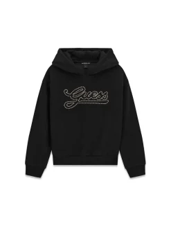 FELPA RAGAZZA - GUESS KIDS NERO - J6BQ06 K6091