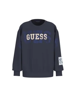 FELPA RAGAZZO - GUESS KIDS BLU - L6RQ10 K0170