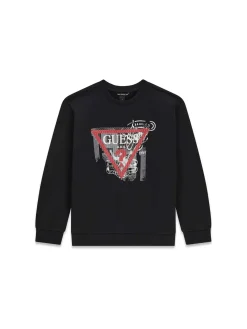 FELPA RAGAZZO - GUESS KIDS NERO - L6BQ04 K5919
