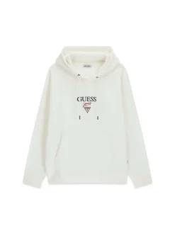 FELPA UOMO - GUESS JEANS BIANCO - M6RQ26 KCPR1