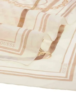 FOULARD DONNA - GUESS BIANCO - AW5537 POL03