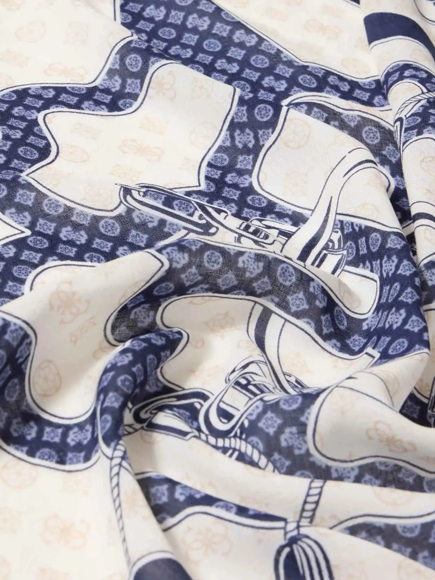 FOULARD DONNA - GUESS BLU - AW5492 VIS03