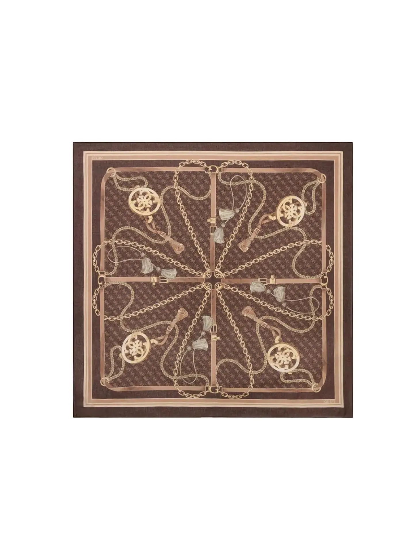 FOULARD DONNA - GUESS MARRONE - AW5537 POL03
