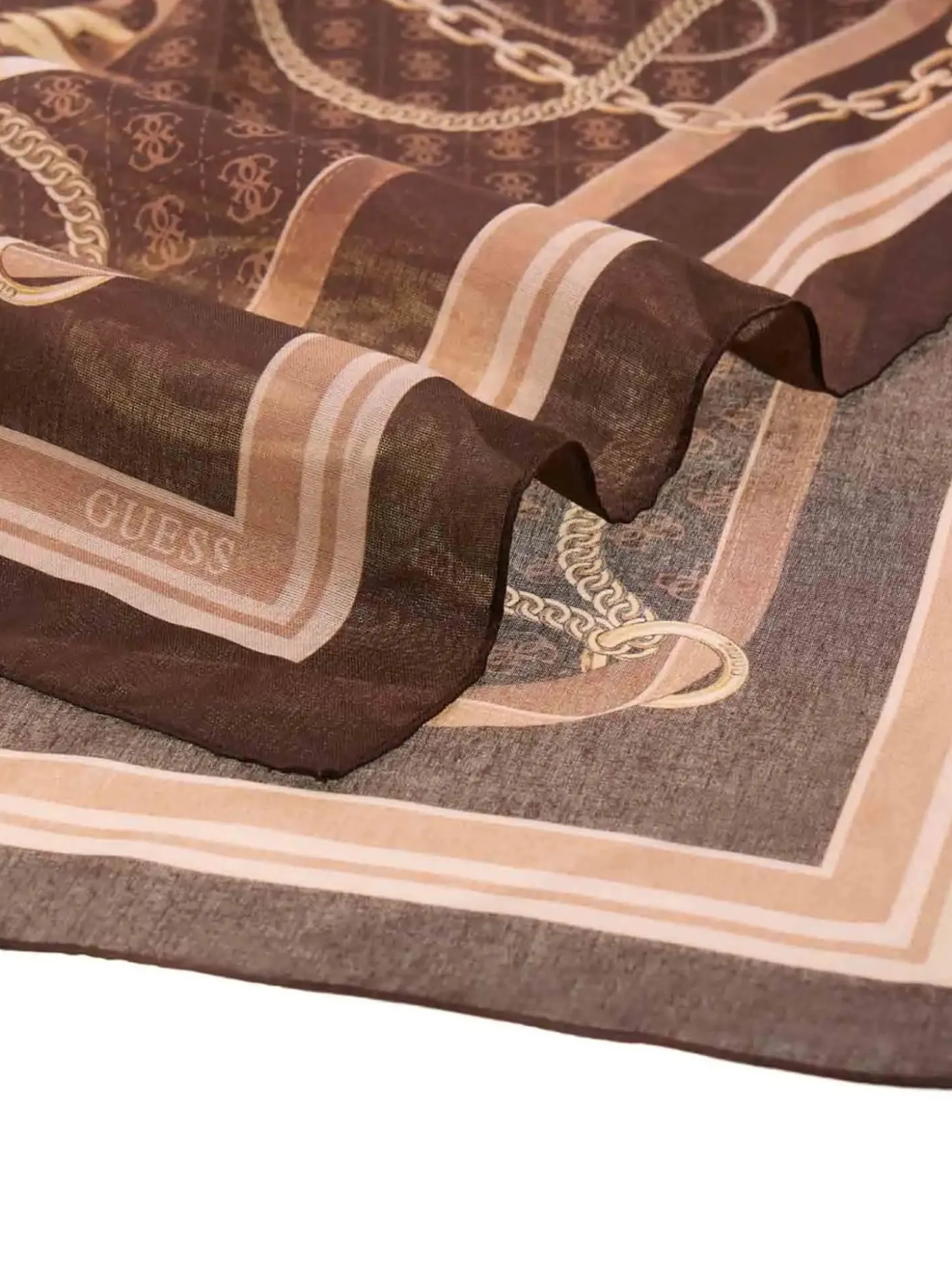 FOULARD DONNA - GUESS MARRONE - AW5537 POL03