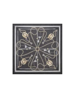 FOULARD DONNA - GUESS NERO - AW5537 POL03