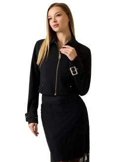GIUBBOTTO DONNA - GUESS APPAREL NERO - W6YL21 K4327