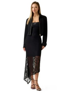 GIUBBOTTO DONNA - GUESS APPAREL NERO - W6YL21 K4327