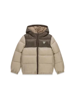 GIUBBOTTO RAGAZZO - GUESS KIDS BEIGE - L6YL01 W2655
