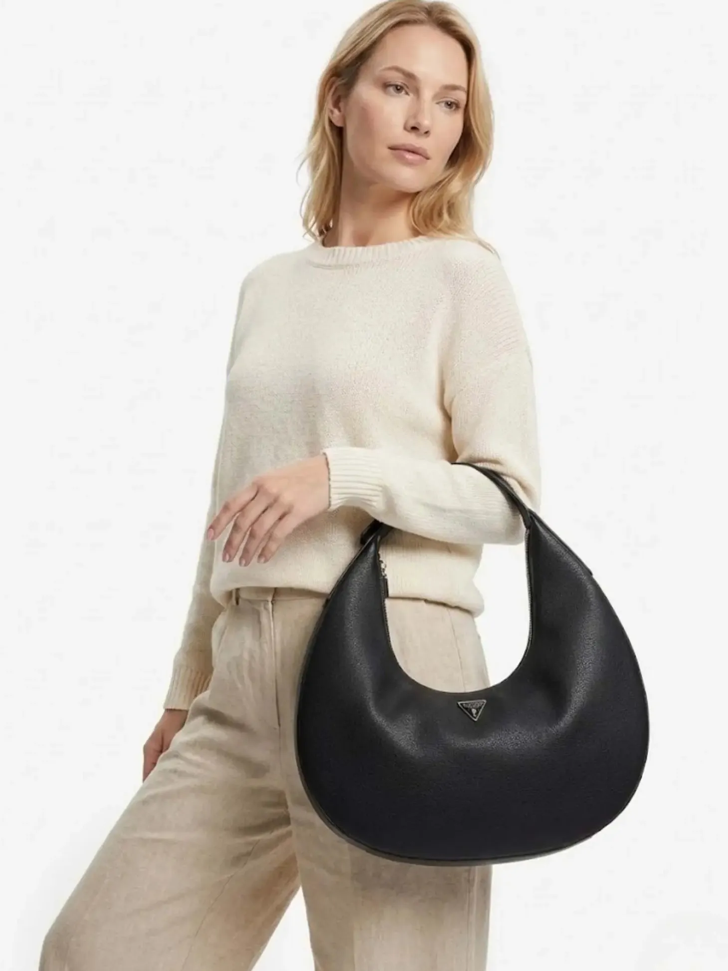 HOBO DONNA - GUESS NERO - HWBG96 64020