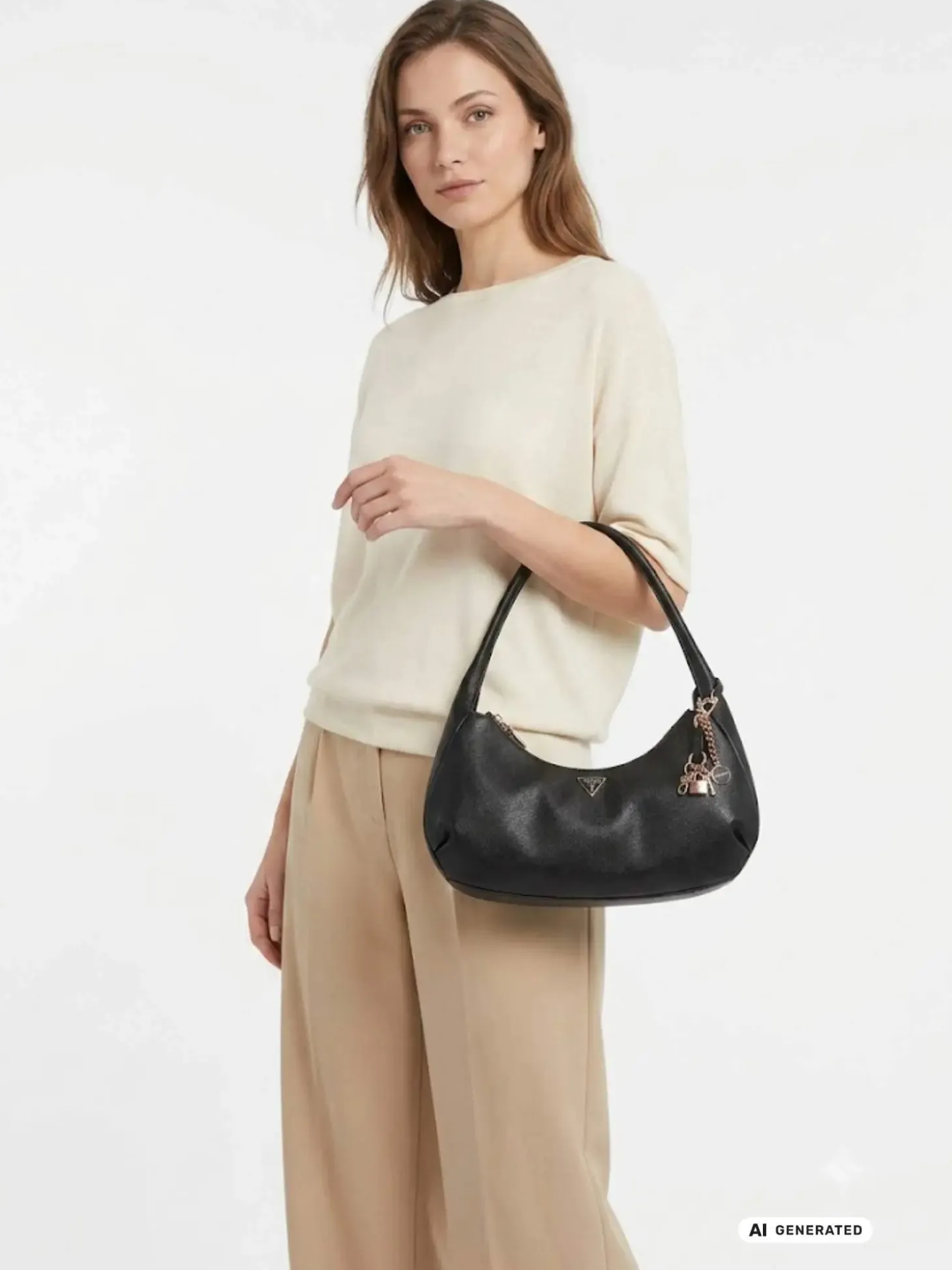 HOBO DONNA - GUESS NERO - HWZG97 47010