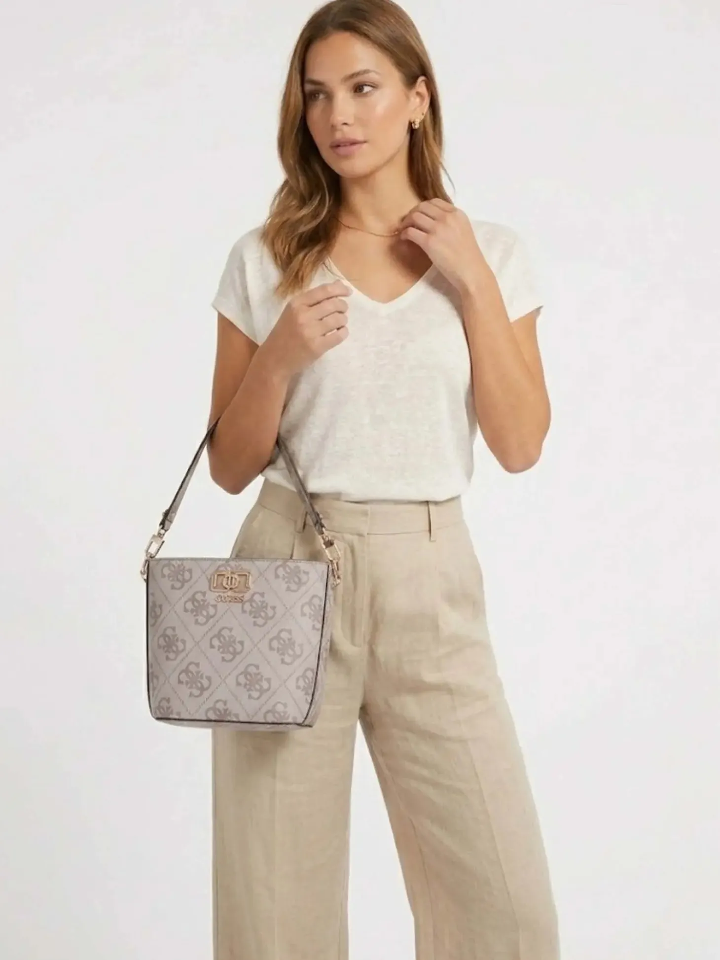 HOBO DONNA - GUESS TAUPE - HWOS99 01010