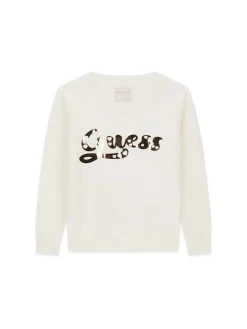 MAGLIA BAMBINA - GUESS KIDS CREMA - K6YR03 Z0813