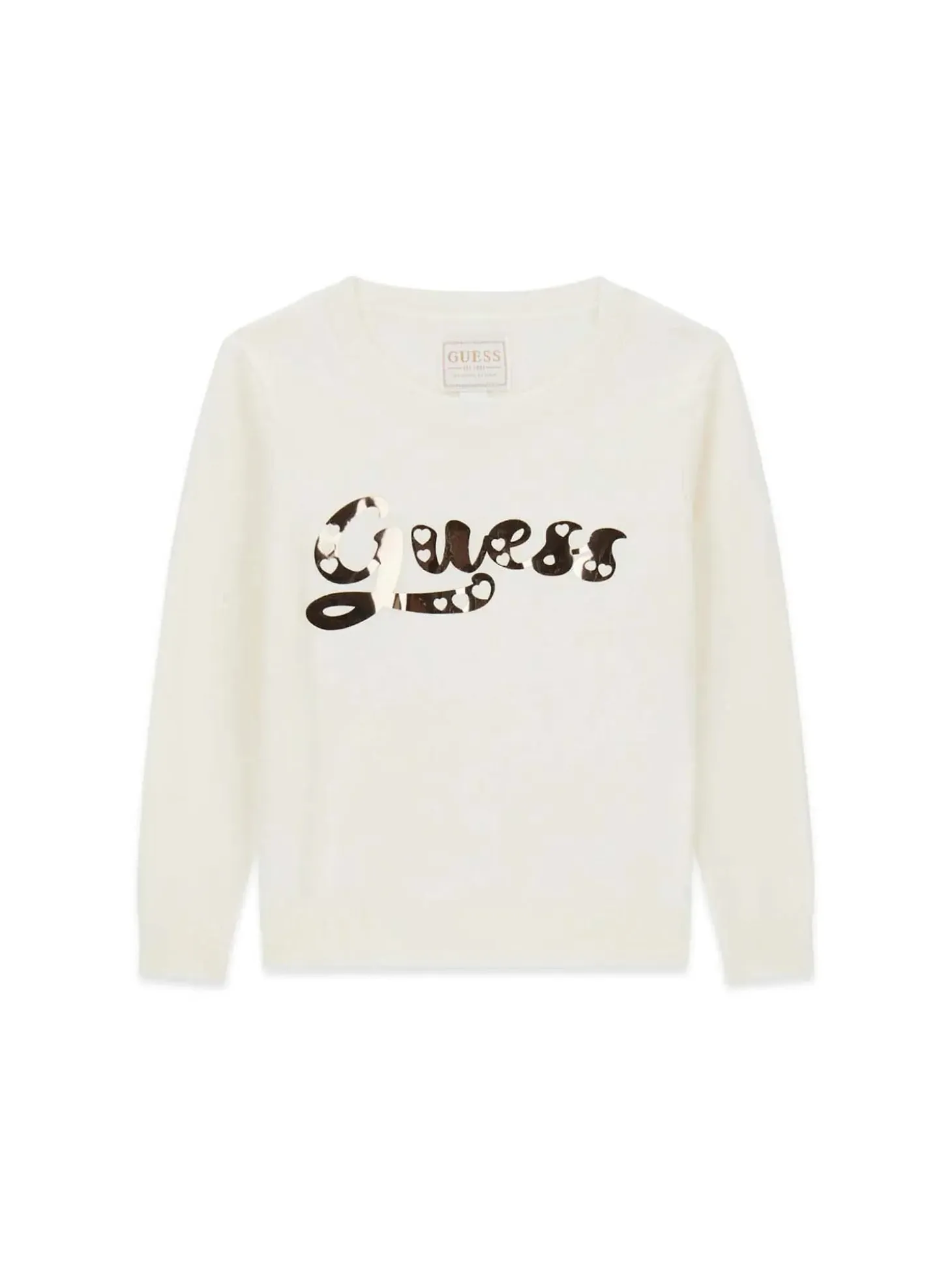 MAGLIA BAMBINA - GUESS KIDS CREMA - K6YR03 Z0813