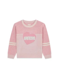MAGLIA BAMBINA - GUESS KIDS ROSA - K6YR02 Z0812