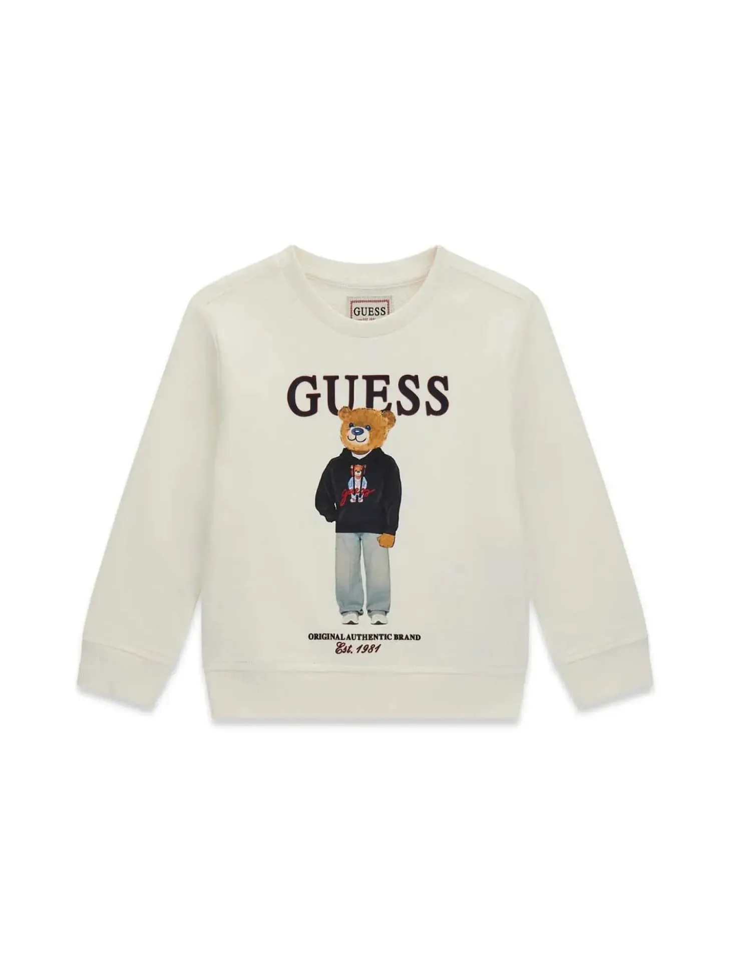 MAGLIA BAMBINO - GUESS KIDS CREMA - N6YQ05 K4096