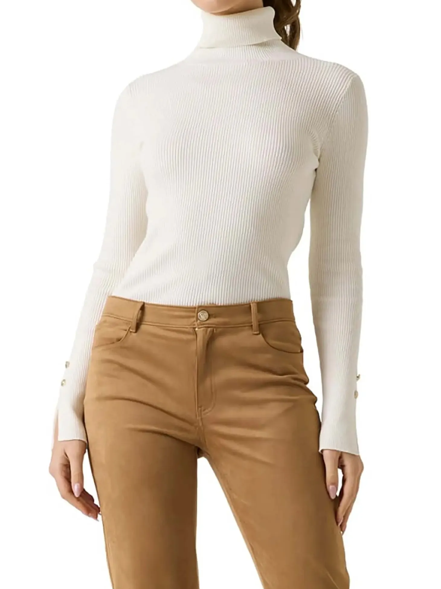 MAGLIA DONNA - GUESS APPAREL BIANCO - W6BR29 Z1417