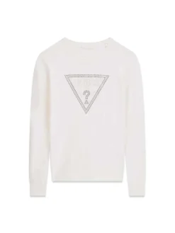 MAGLIA DONNA - GUESS APPAREL CREMA - W6YR28 Z0976