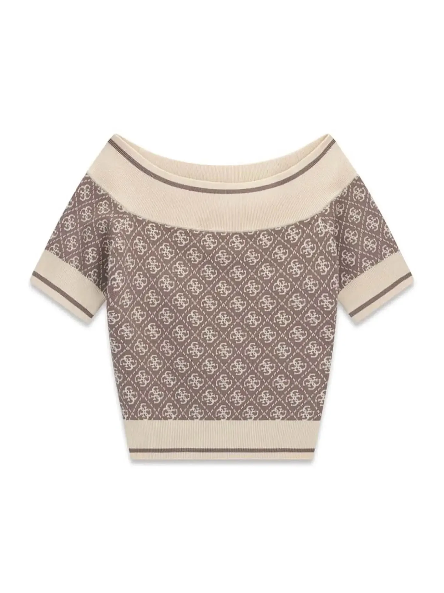 MAGLIA DONNA - GUESS APPAREL MARRONE - W6YR19 Z0962
