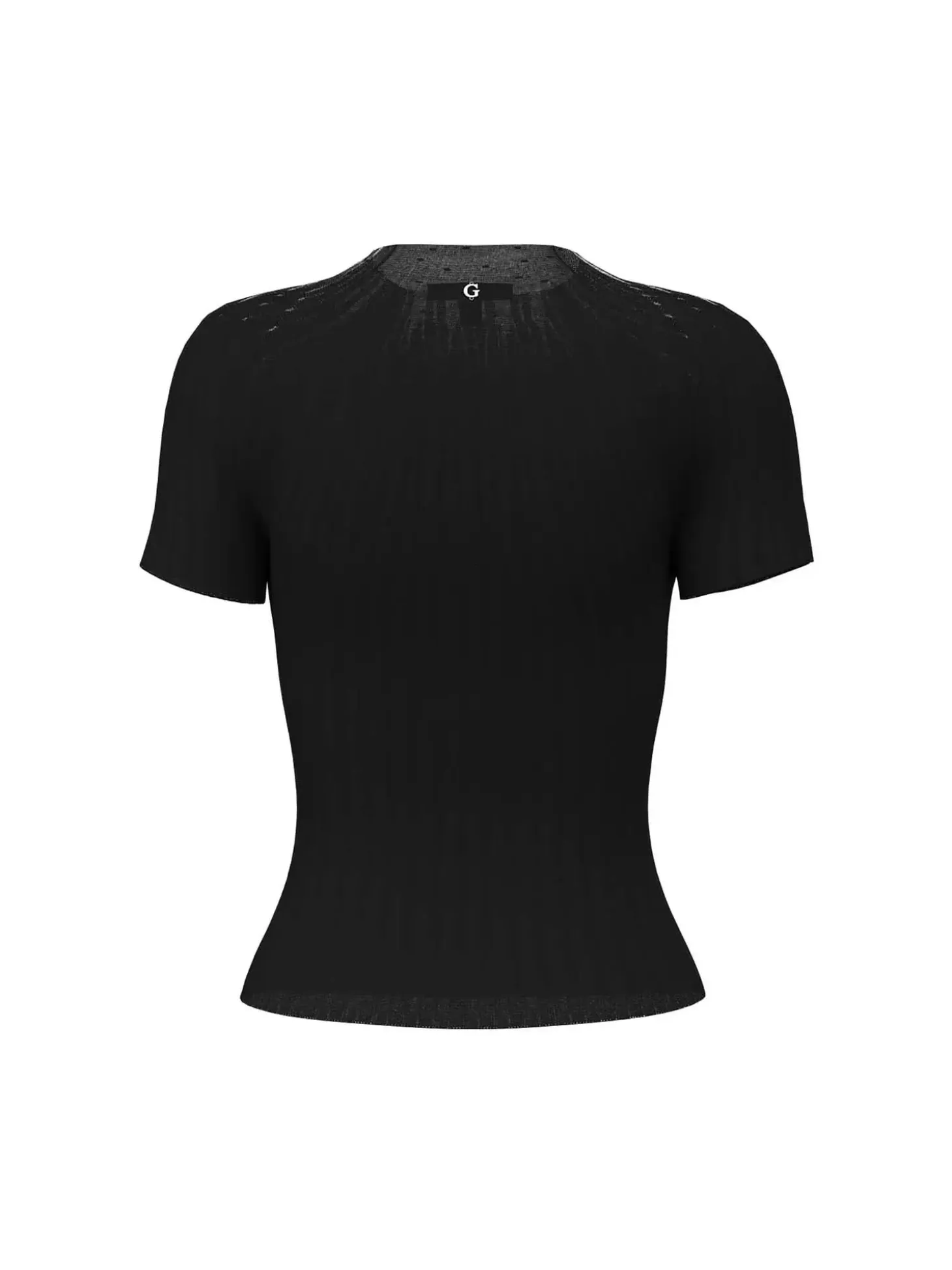 MAGLIA DONNA - GUESS APPAREL NERO - W6YR31 Z1023