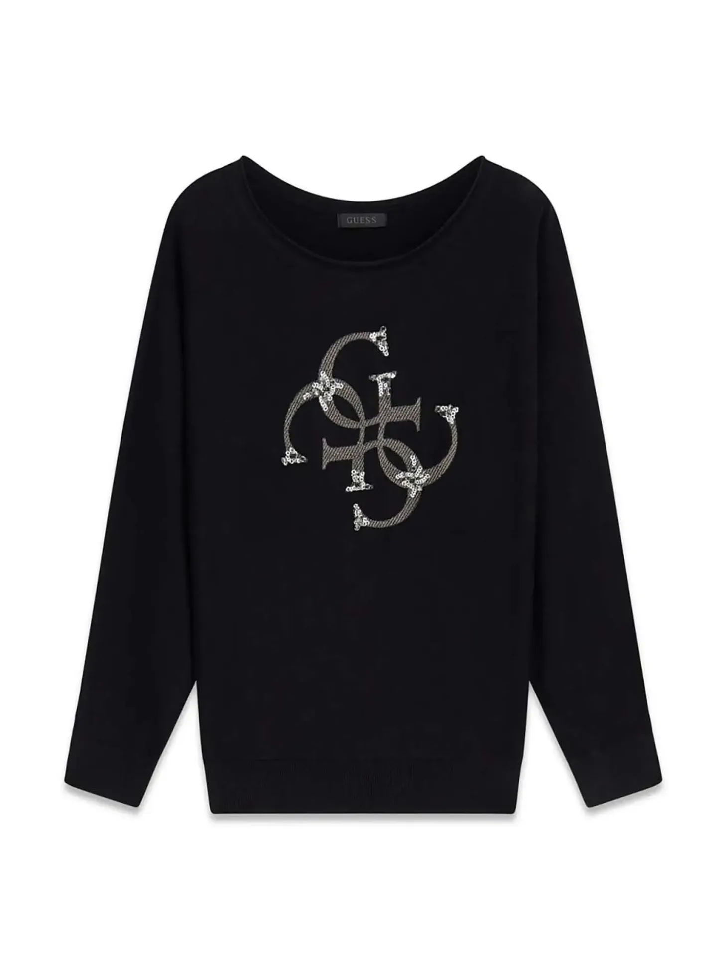 MAGLIA DONNA - GUESS APPAREL NERO - W6YR27 Z0975