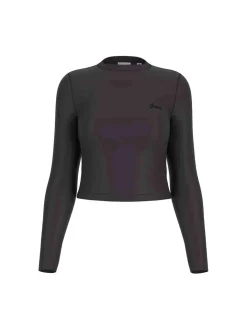 MAGLIA DONNA - GUESS ATHLEISURE NERO - V6YP05 K4260