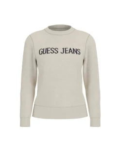 MAGLIA DONNA - GUESS JEANS BIANCO - W4BR10 Z3HM1