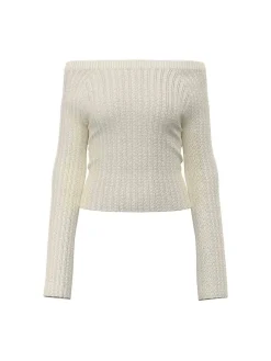 MAGLIA DONNA - GUESS JEANS BIANCO - W6YR07 Z0863