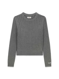 MAGLIA DONNA - GUESS JEANS GRIGIO - W6YR41 Z1102