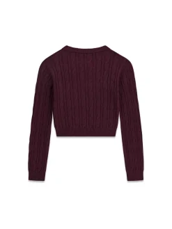 MAGLIA RAGAZZA - GUESS KIDS BORDEAUX - J6YR11 Z0843