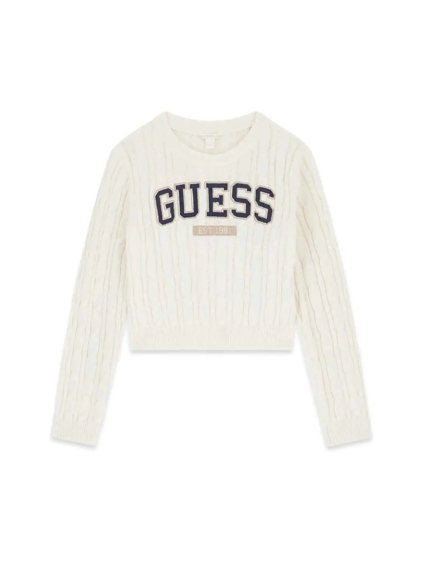 MAGLIA RAGAZZA - GUESS KIDS CREMA - J6YR11 Z0843