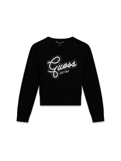 MAGLIA RAGAZZA - GUESS KIDS NERO - J6YR04 Z0834