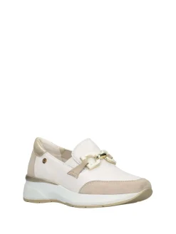 MOCASSINO DONNA - CINZIA SOFT ARGENTO-BIANCO - IV7725004