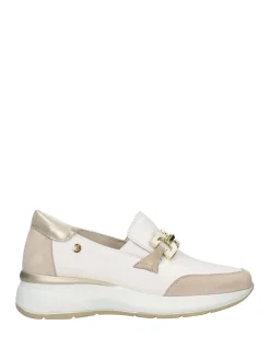MOCASSINO DONNA - CINZIA SOFT ARGENTO-BIANCO - IV7725004