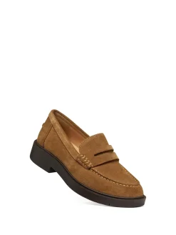MOCASSINO DONNA - GEOX CUOIO - D65DKB 00022