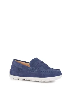 MOCASSINO RAGAZZO - GEOX NAVY-BIANCO - J826CA 00022