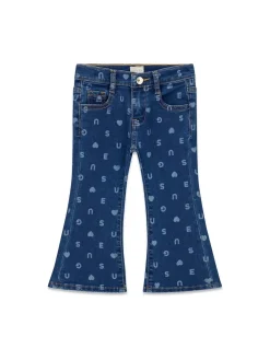 PANTALONE BAMBINA - GUESS KIDS BLU - K6YA04 D1154