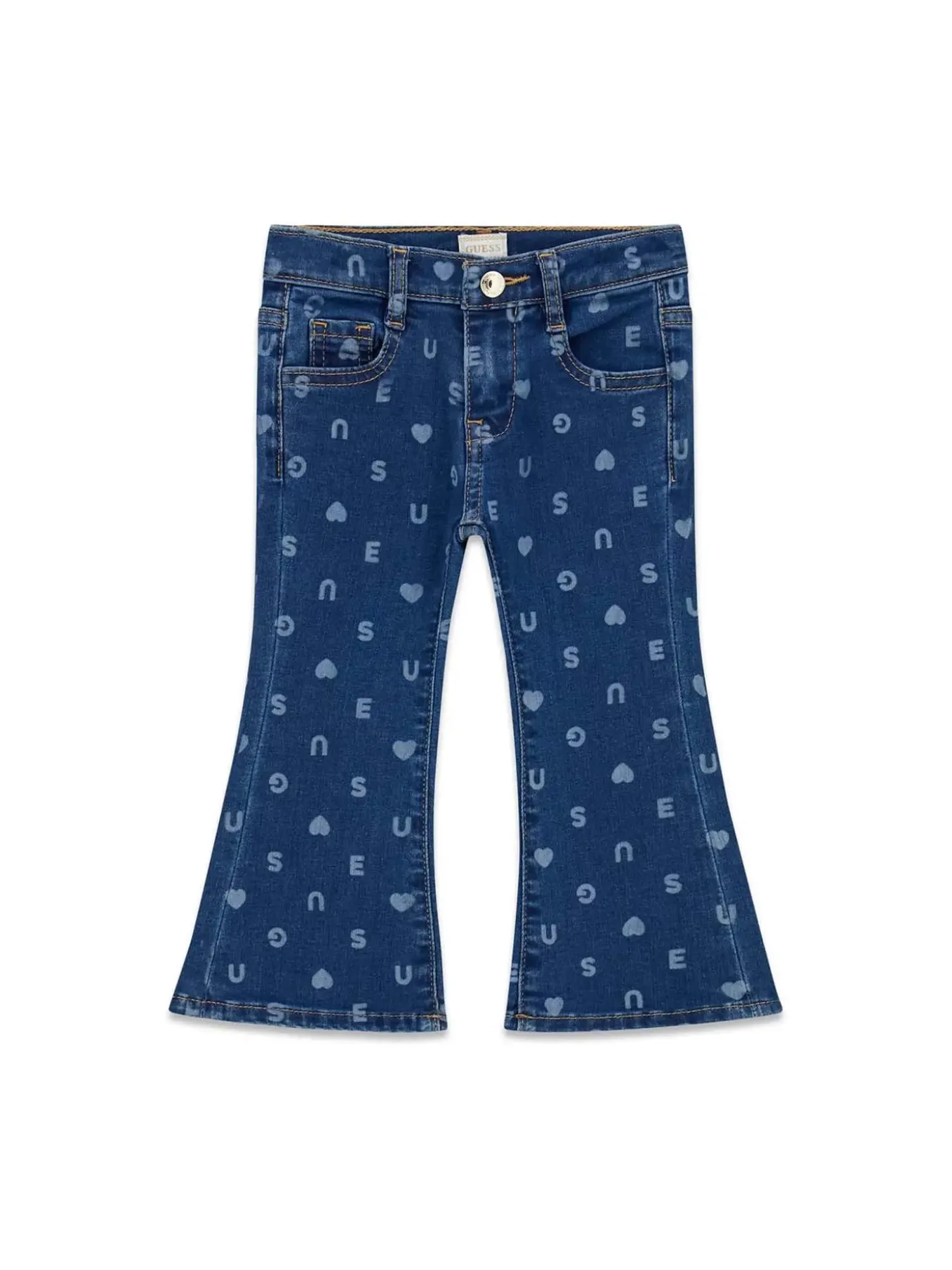 PANTALONE BAMBINA - GUESS KIDS BLU - K6YA04 D1154